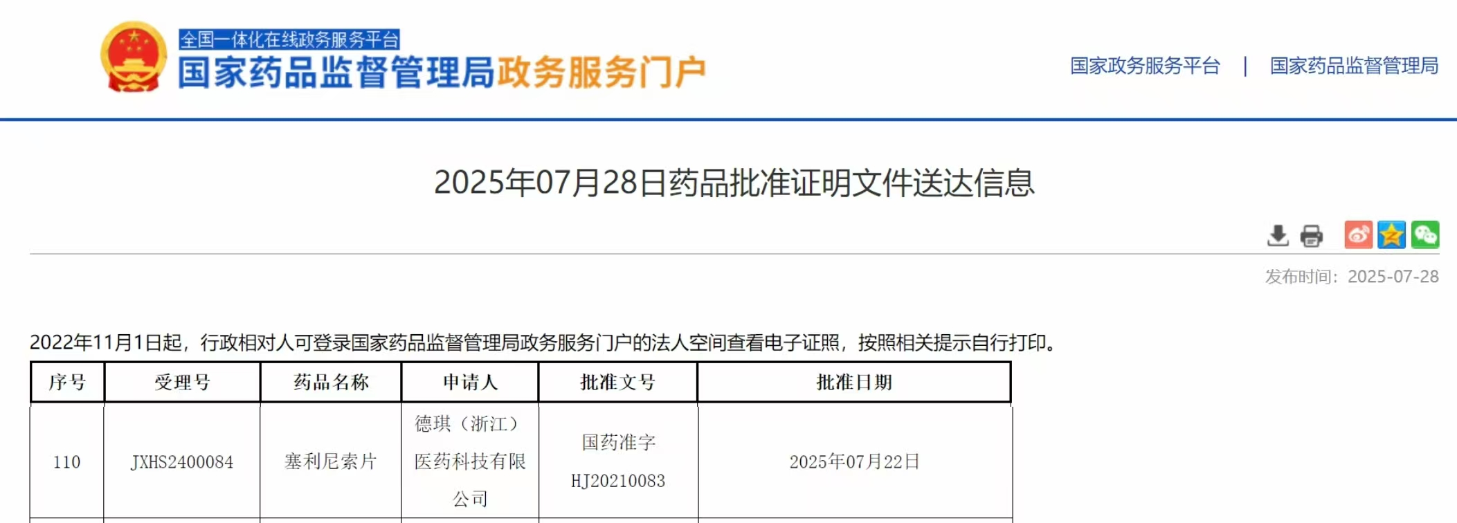 塞利尼索片国内第三项适应症获批
